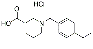 1-(4-ISOPROPYLBENZYL)PIPERIDINE-3-CARBOXYLIC ACID HYDROCHLORIDE 结构式