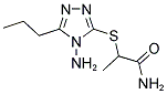 2-[(4-AMINO-5-PROPYL-4H-1,2,4-TRIAZOL-3-YL)SULFANYL]PROPANAMIDE 结构式