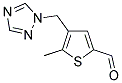 5-METHYL-4-(1H-1,2,4-TRIAZOL-1-YLMETHYL)-2-THIOPHENECARBALDEHYDE 结构式