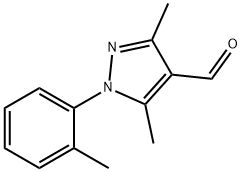 3,5-DIMETHYL-1-(2-METHYLPHENYL)-1H-PYRAZOLE-4-CARBALDEHYDE 结构式
