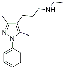 N-[3-(3,5-DIMETHYL-1-PHENYL-1H-PYRAZOL-4-YL)PROPYL]-N-ETHYLAMINE 结构式