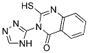 2-MERCAPTO-3-(4H-1,2,4-TRIAZOL-3-YL)QUINAZOLIN-4(3H)-ONE 结构式