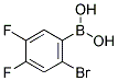 2-BROMO-4,5-DIFLUOROPHENYLBORONIC ACID 结构式