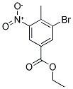 3-BROMO-4-METHYL-5-NITROBENZOIC ACID ETHYL ESTER 结构式