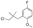 2-[(3-CHLORO-2,2-DIMETHYL)PROPYL]-4-FLUOROANISOLE 结构式