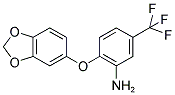 [2-(1,3-BENZODIOXOL-5-YLOXY)-5-(TRIFLUOROMETHYL)PHENYL]AMINE 结构式