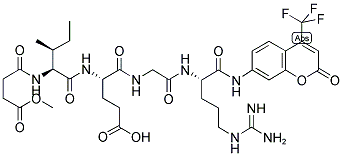 MEOSUC-ILE-GLU-GLY-ARG-7-AMINO-4-TRIFLUOROMETHYLCOUMARIN 结构式