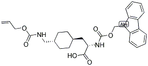 FMOC-L-TRANS-CHA(4-CH2NH-ALLOC) 结构式