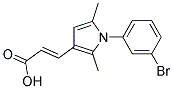 (2E)-3-[1-(3-BROMOPHENYL)-2,5-DIMETHYL-1H-PYRROL-3-YL]ACRYLIC ACID 结构式