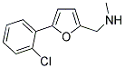 1-(5-(2-CHLOROPHENYL)-2-FURYL)-N-METHYLMETHANAMINE 结构式