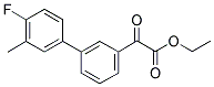 ETHYL 3-(4-FLUORO-3-METHYLPHENYL)BENZOYLFORMATE 结构式