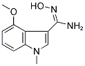 N-Hydroxy-4-methoxy-1-methylindole-3-carboxamidine 结构式