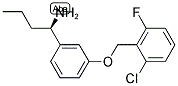 (1R)-1-(3-[(6-CHLORO-2-FLUOROPHENYL)METHOXY]PHENYL)BUTYLAMINE 结构式