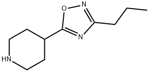 4-(3-丙基-1,2,4氧杂二唑-5-基)哌啶 结构式