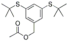 3,5-双(叔丁基硫代)苯甲基乙酸酯 结构式