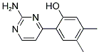 2-(2-AMINOPYRIMIDIN-4-YL)-4,5-DIMETHYLPHENOL 结构式