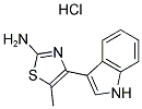 4-(1H-INDOL-3-YL)-5-METHYL-THIAZOL-2-YLAMINE HYDROCHLORIDE 结构式