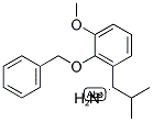 (1S)-1-[3-METHOXY-2-(PHENYLMETHOXY)PHENYL]-2-METHYLPROPYLAMINE 结构式