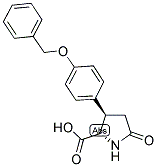 (2S, 3R)-[4-BENZYLOXYPHENYL]-5-OXOPROLINE 结构式