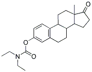 DIETHYL-CARBAMIC ACID 13-METHYL-17-OXO-7,8,9,11,12,13,14,15,16,17-DECAHYDRO-6H-CYCLOPENTA[A]PHENANTHREN-3-YL ESTER 结构式