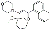 3-(1-METHOXY-CYCLOHEXYL)-3-MORPHOLIN-4-YL-1-NAPHTHALEN-1-YL-PROPENONE 结构式