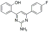 2-(2-Amino-6-(4-fluorophenyl)pyrimidin-4-yl)phenol 结构式