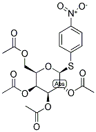 4'-NITROPHENYL 2,3,4,6-TETRA-O-ACETYL-1-THIO-BETA-D-GALACTOPYRANOSIDE 结构式