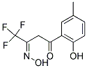 4,4,4-TRIFLUORO-1-(2-HYDROXY-5-METHYLPHENYL)BUTANE-1,3-DIONE 3-OXIME 结构式