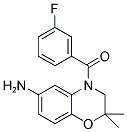 (6-AMINO-2,2-DIMETHYL-2,3-DIHYDRO-BENZO[1,4]OXAZIN-4-YL)-(3-FLUORO-PHENYL)-METHANONE 结构式