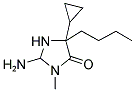 2-Amino-5-butyl-5-cyclopropyl-3-methyl-imidazolidin-4-one 结构式