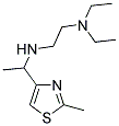 N,N-DIETHYL-N'-[1-(2-METHYL-THIAZOL-4-YL)-ETHYL]-ETHANE-1,2-DIAMINE 结构式