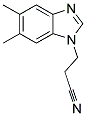 3-(5,6-二甲基苯并咪唑-1-基)丙腈 结构式