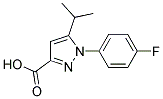 1-(4-FLUORO-PHENYL)-5-ISOPROPYL-1H-PYRAZOLE-3-CARBOXYLIC ACID 结构式