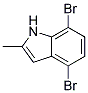 4,7-DIBROMO-2-METHYL-1H-INDOLE 结构式