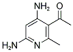 1-(4,6-DIAMINO-2-METHYLPYRIDIN-3-YL)ETHANONE 结构式