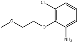 3-氯-2-(2-甲氧基乙氧基)苯胺 结构式