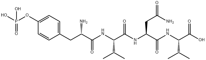 TYR(PO3H2)-VAL-ASN-VAL 结构式