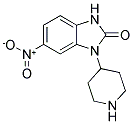 6-NITRO-1-PIPERIDIN-4-YL-1,3-DIHYDRO-BENZOIMIDAZOL-2-ONE 结构式