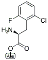 METHYL (2S)-2-AMINO-3-(2-CHLORO-6-FLUOROPHENYL)PROPANOATE 结构式