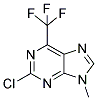 2-CHLORO-9-METHYL-6-(TRIFLUOROMETHYL)-9H-PURINE 结构式