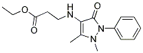 Ethyl 3-[(1,5-dimethyl-3-oxo-2-phenyl-2,3-dihydro-1H-pyrazol-4-yl)amino]propanoate 结构式