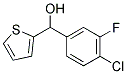 4-CHLORO-3-FLUOROPHENYL-(2-THIENYL)METHANOL 结构式