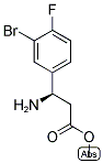 METHYL (3R)-3-AMINO-3-(3-BROMO-4-FLUOROPHENYL)PROPANOATE 结构式