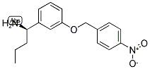 (1R)-1-(3-[(4-NITROPHENYL)METHOXY]PHENYL)BUTYLAMINE 结构式