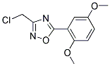 3-(CHLOROMETHYL)-5-(2,5-DIMETHOXYPHENYL)-1,2,4-OXADIAZOLE 结构式