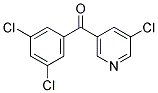 3-CHLORO-5-(3,5-DICHLOROBENZOYL)PYRIDINE 结构式