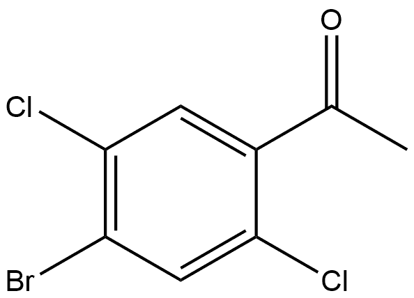 1-(4-BROMO-2,5-DICHLOROPHENYL)ETHANONE 结构式