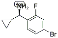 (1R)(4-BROMO-2-FLUOROPHENYL)CYCLOPROPYLMETHYLAMINE 结构式