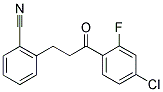 4'-CHLORO-3-(2-CYANOPHENYL)-2'-FLUOROPROPIOPHENONE 结构式