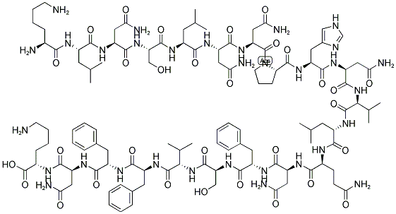 H-Lys-Leu-Asn-Ser-Leu-Asn-Asn-Pro-His-Asn-Val-Leu-Gln-Asn-Phe-Ser-Val-Phe-Phe-Asn-Lys-OH 结构式